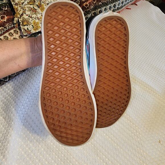 VANS EUC WOMEN'S SIZE 7 ( like new) OFF THE WALL LACE UP TIE DYE SNEAKERS SHOES - Picture 10 of 10